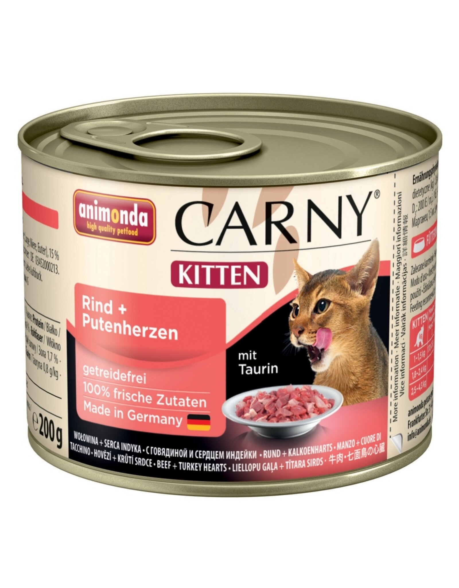 Animonda Animonda Cat Dose Carny Kitten Rind & Putenherzen