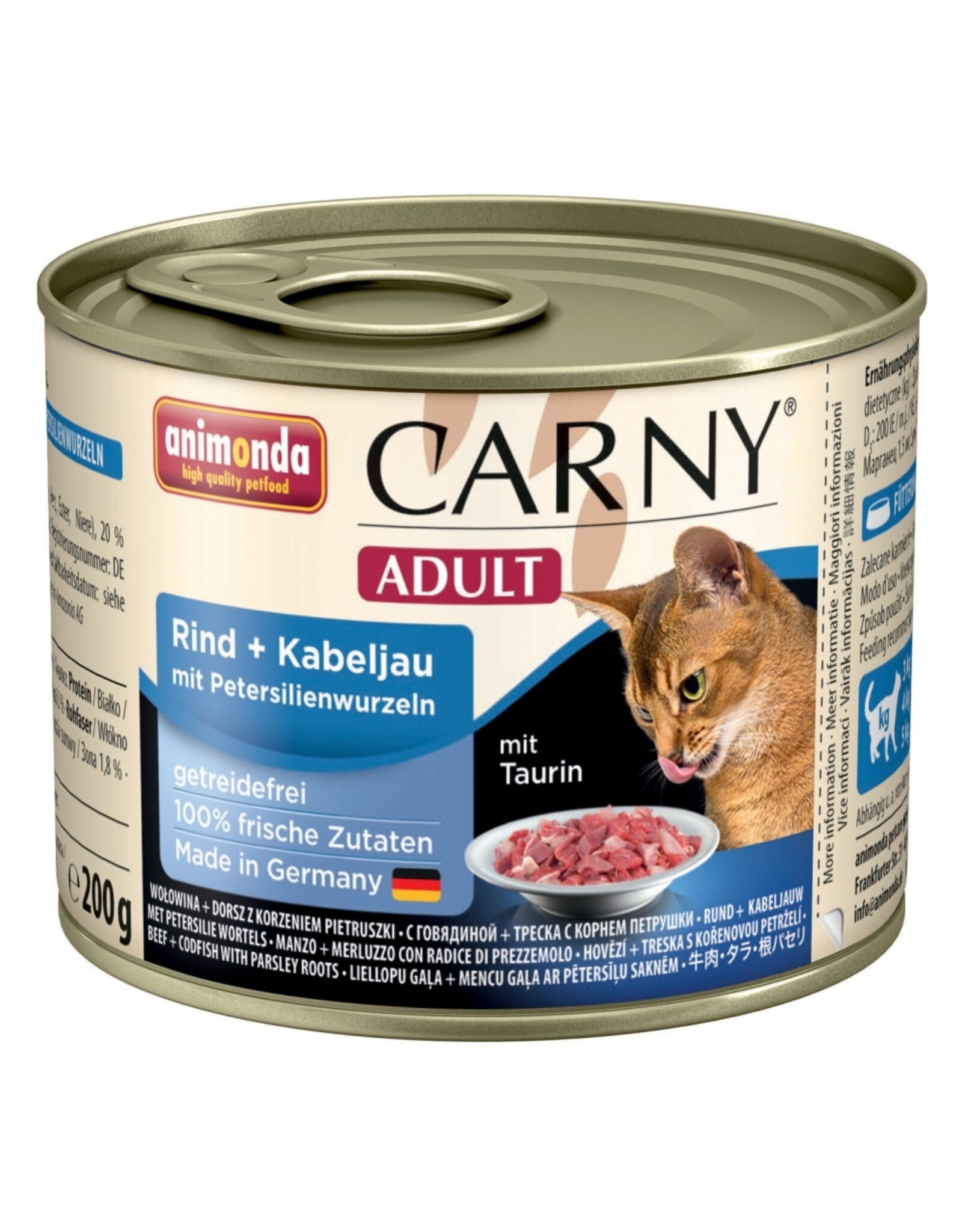 Animonda Animonda Cat Dose Carny Adult Rind & Kabeljau & Petersilienwurzeln
