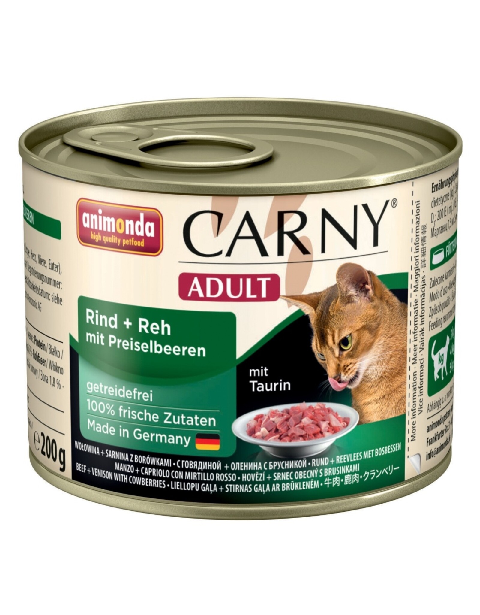 Animonda Animonda Cat Dose Carny Adult Rind & Reh & Preiselbeeren