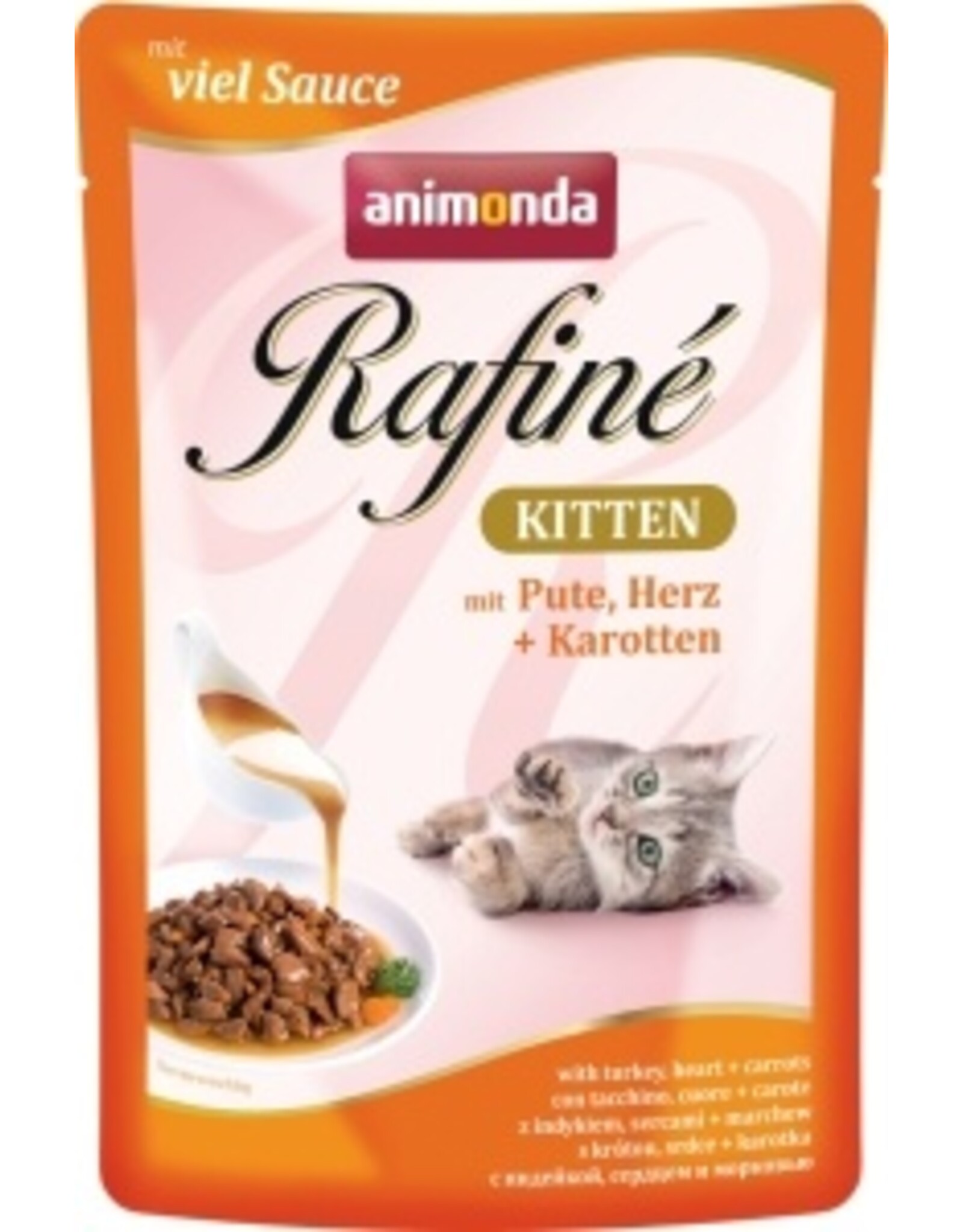 Animonda Animonda Cat Portionsbeutel Rafine  Kitten Pute & Herz 100g