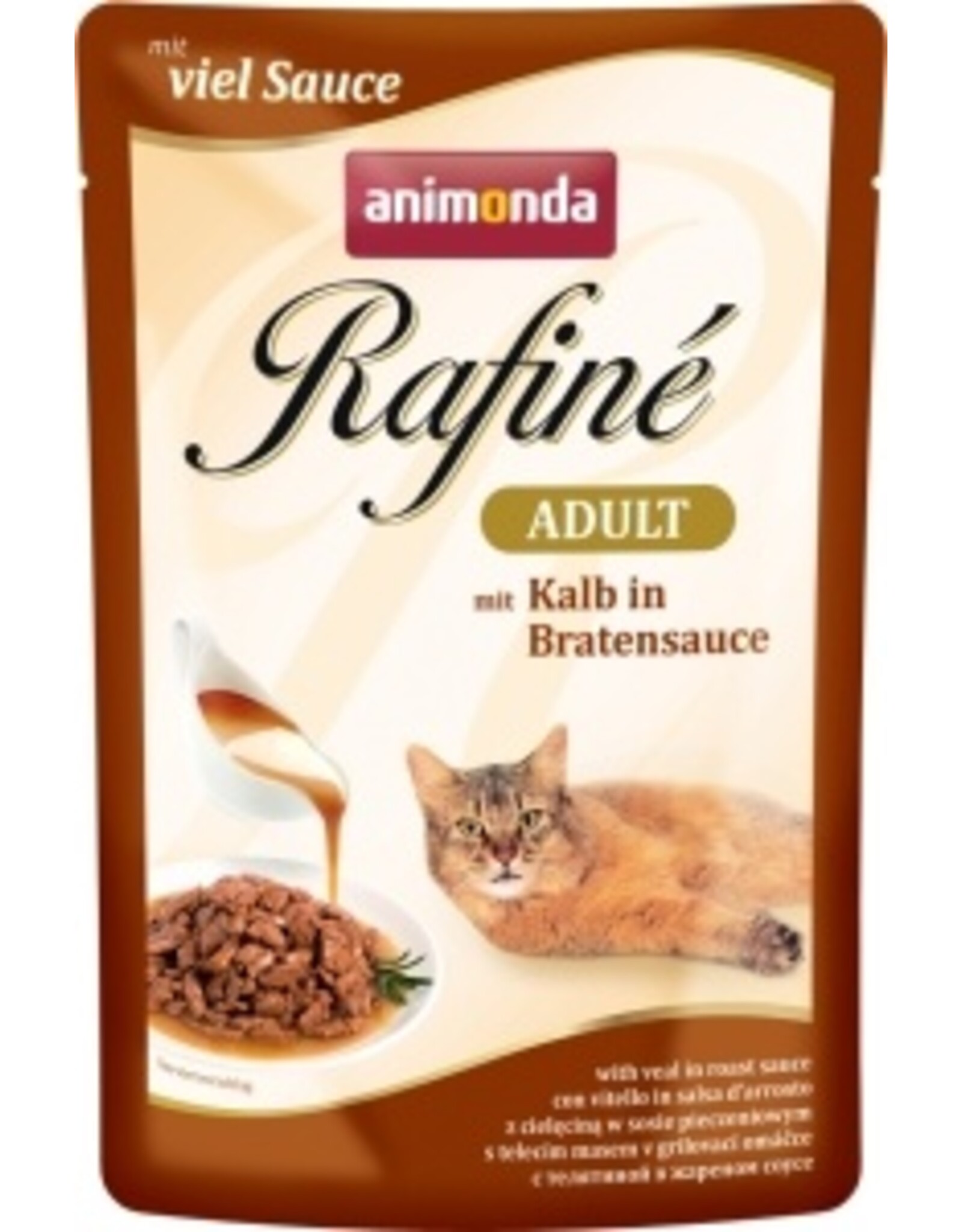 Animonda Animonda Cat Portionsbeutel Rafine Soupé Kalb in Bratensauce 100g