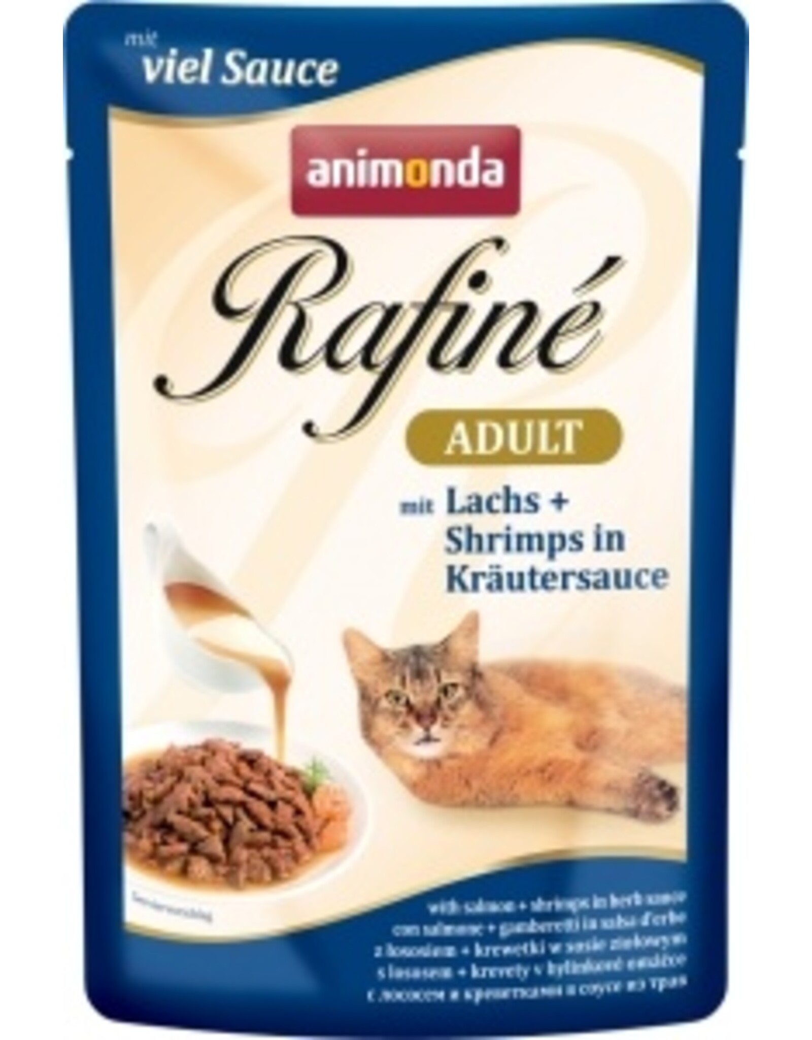 Animonda Animonda Cat Portionsbeutel Rafine Lachs + Shrimps in Kräutersauce 100g