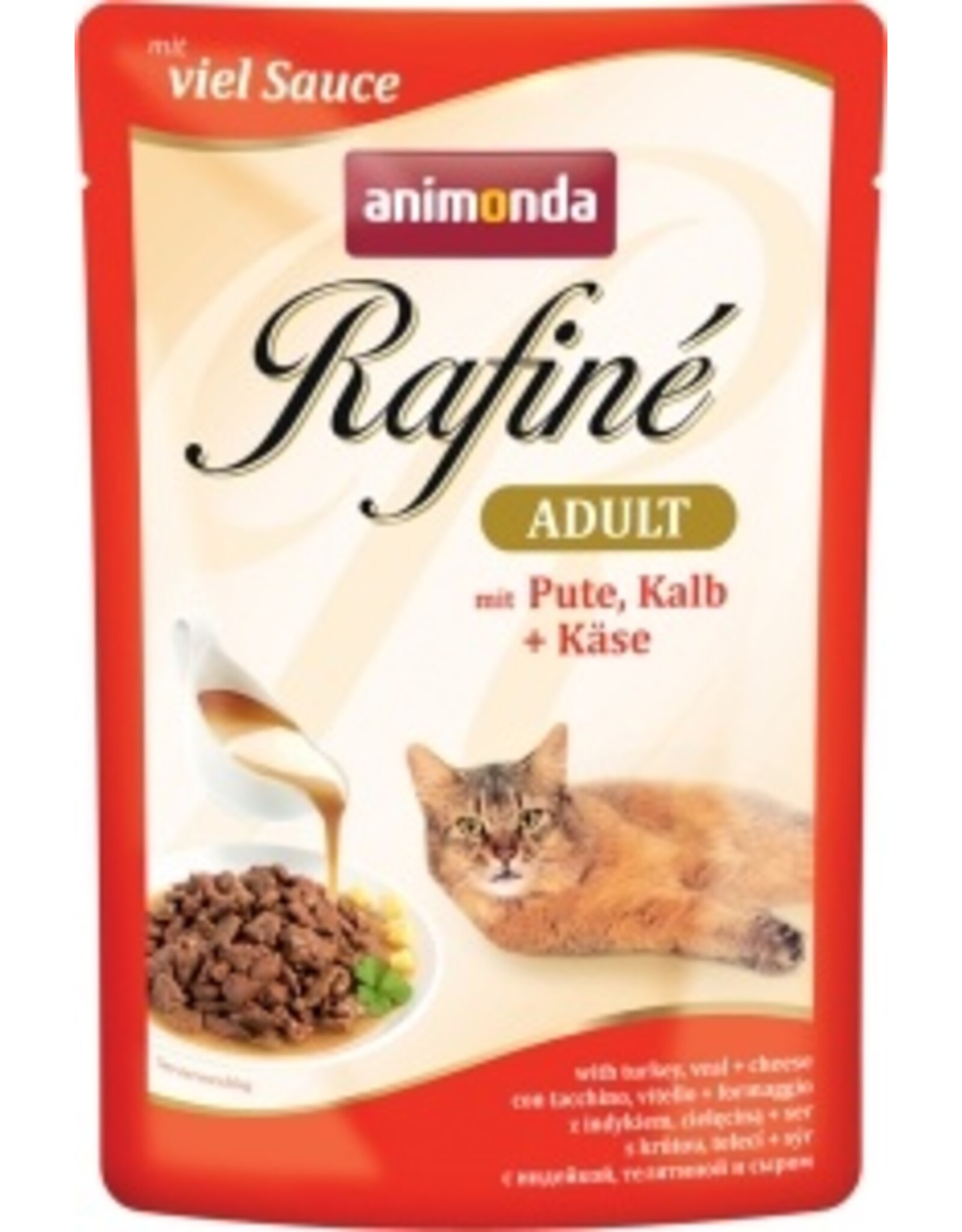 Animonda Animonda Cat Portionsbeutel Rafine Soupé Pute, Kalb & Käse 100g