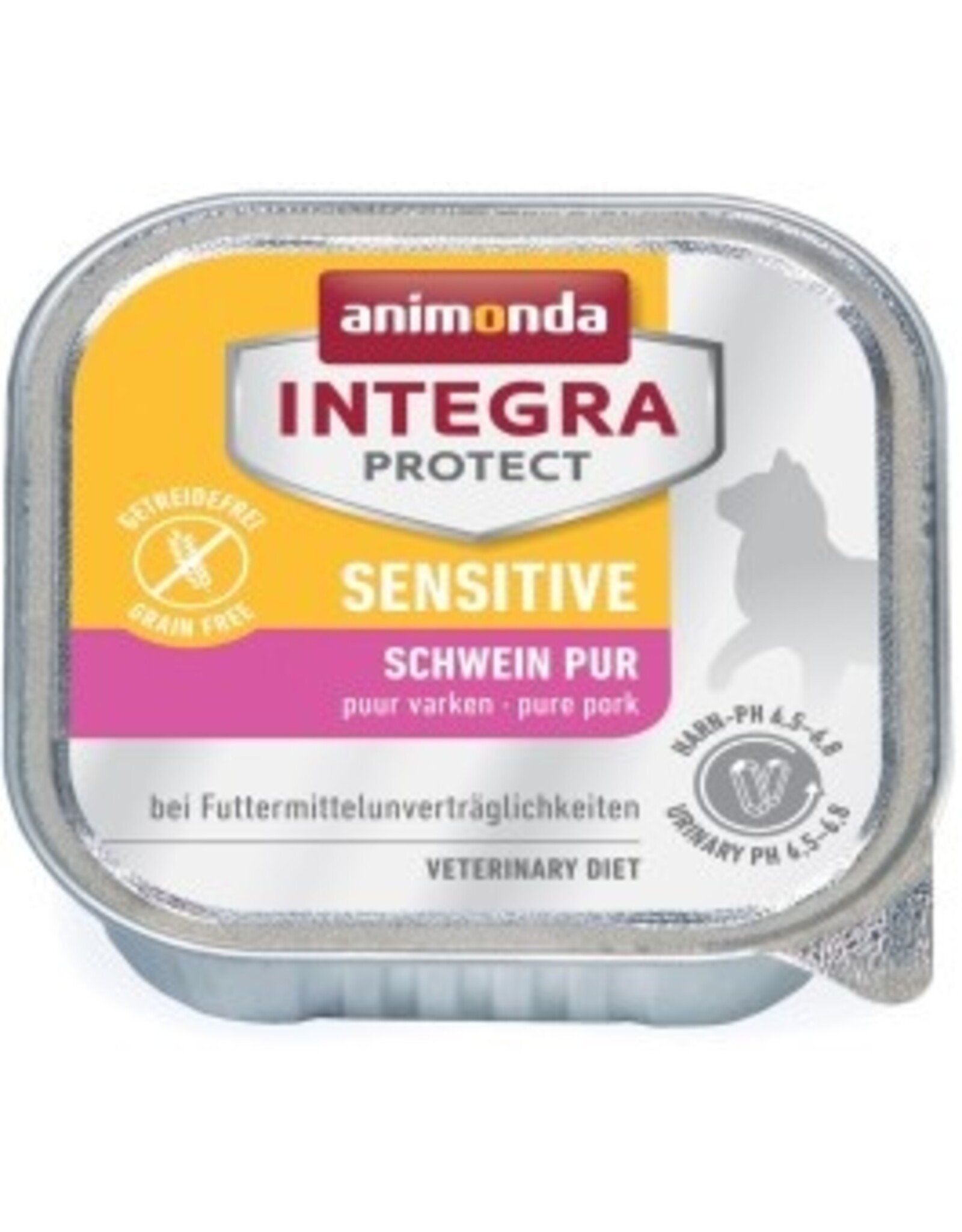 Animonda Animonda Cat Schale Integra Protect Sensitiv mit Schwein pur 100g