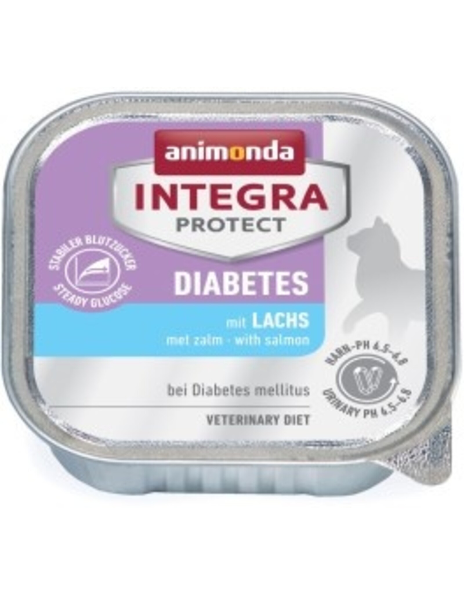 Animonda Animonda Cat Schale Integra Protect Diabetes mit Lachs 100g