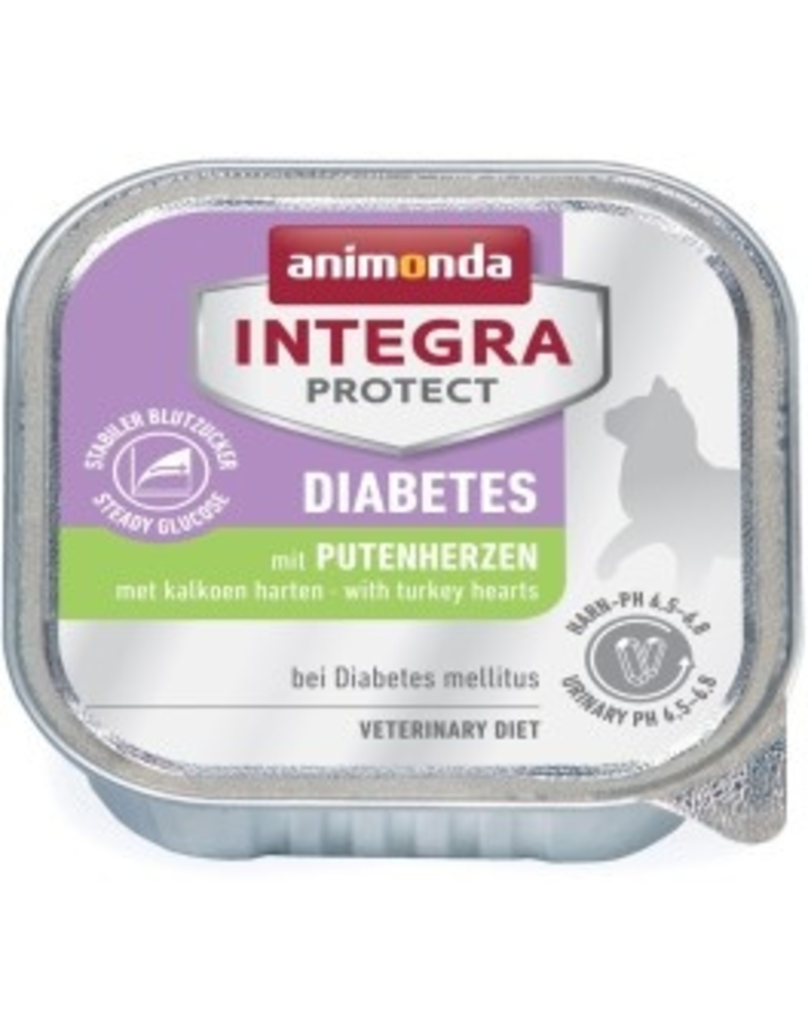 Animonda Animonda Cat Schale Integra Protect Diabetes mit Putenherzen 100g
