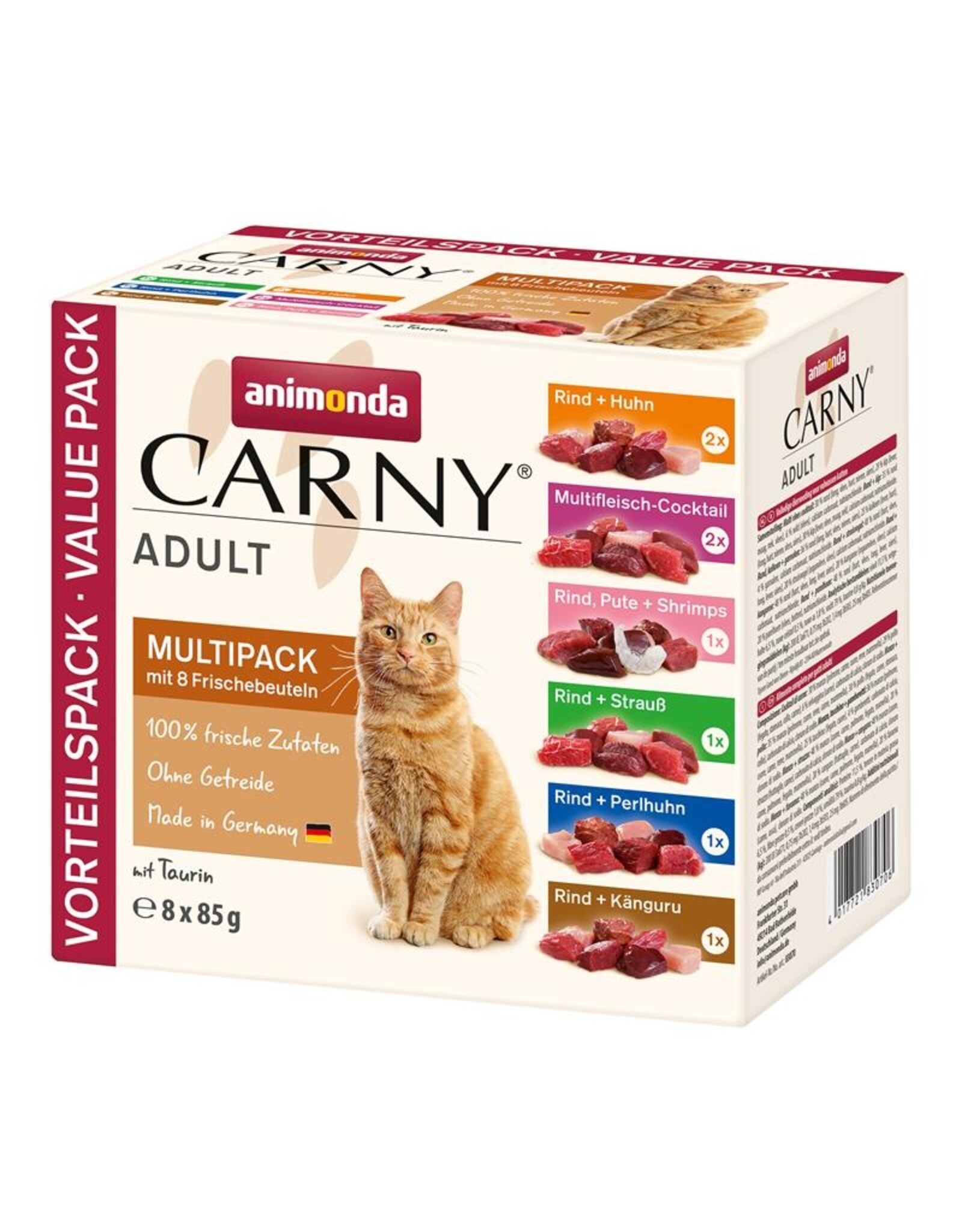 Animonda Animonda Cat Portionsbeutel Carny Adult Multipack 8x85g