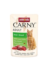 Animonda Animonda Cat Portionsbeutel Carny Adult Rind + Strauß 85g