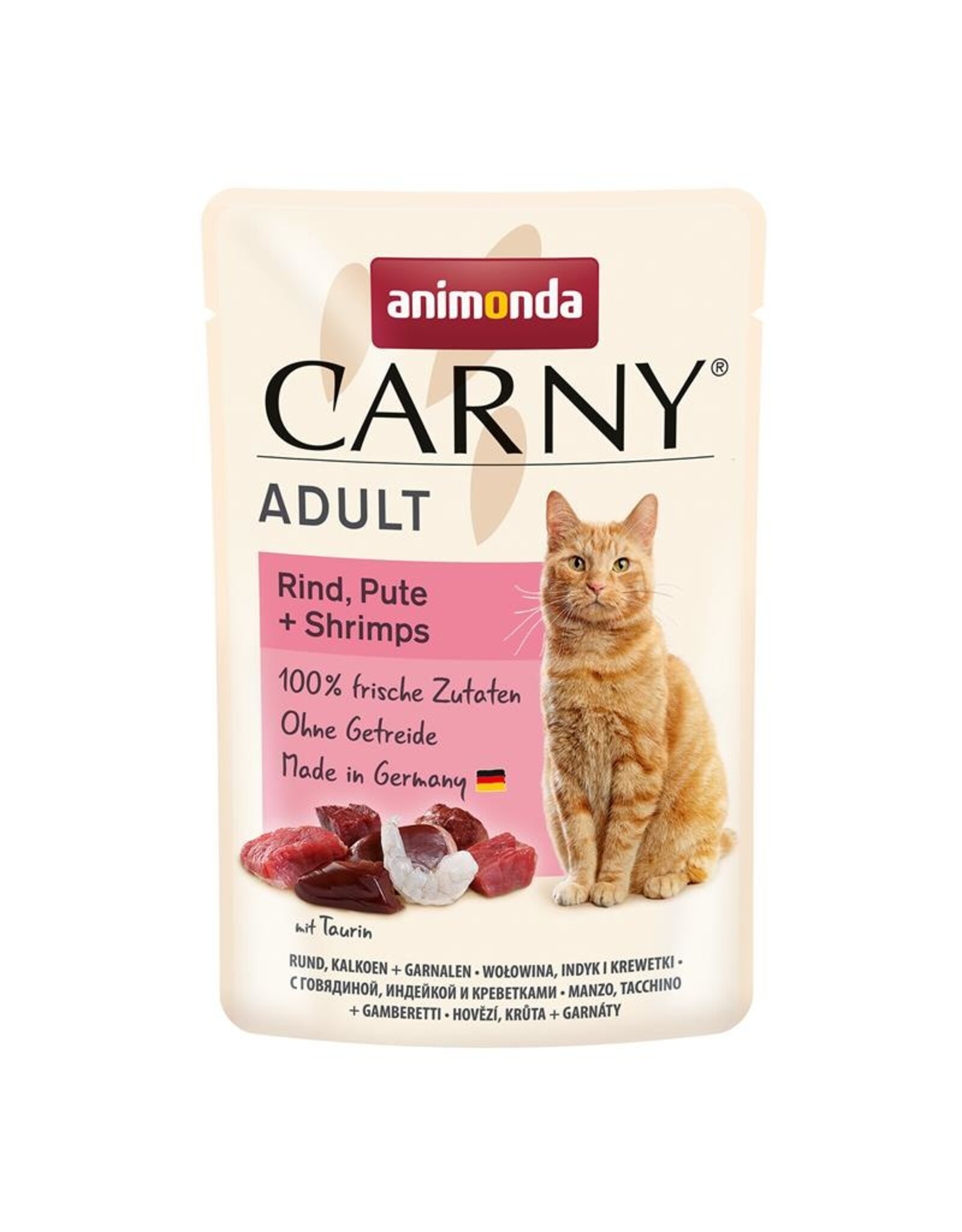 Animonda Animonda Cat Port.btl Carny Adult Rind, Pute + Shrimps 85 g