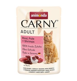 Animonda Animonda Cat Port.btl Carny Adult Rind, Pute + Shrimps 85 g