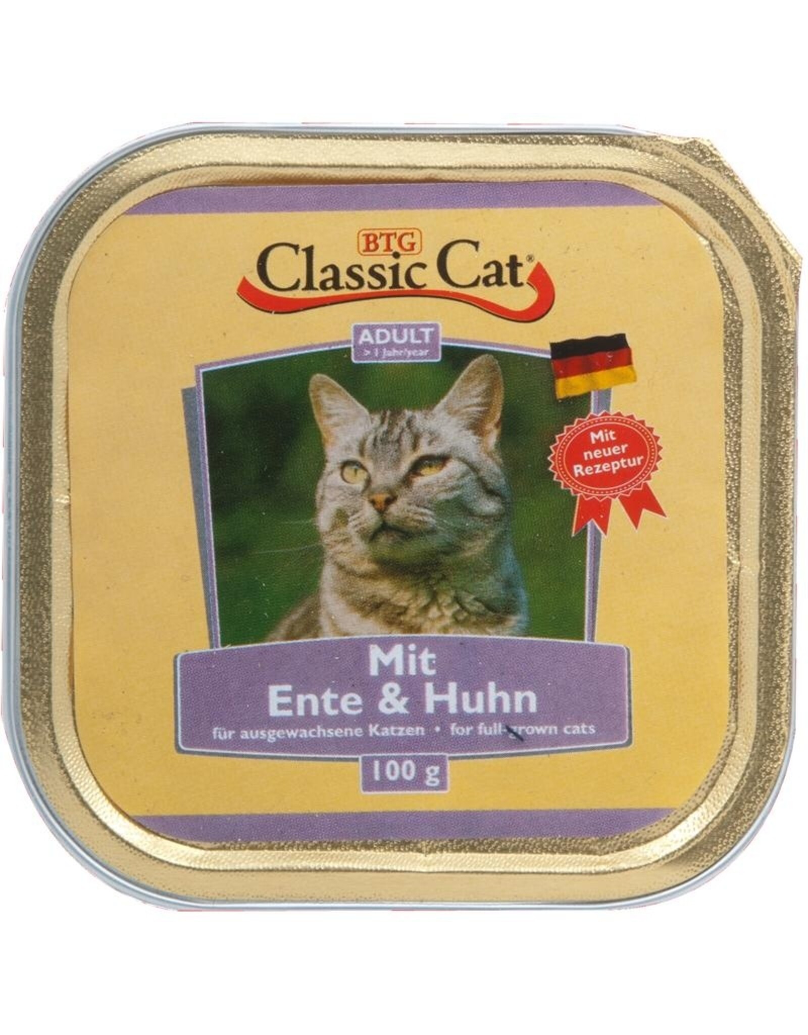 Classic Cat Classic Cat Schale Ente & Huhn 100g