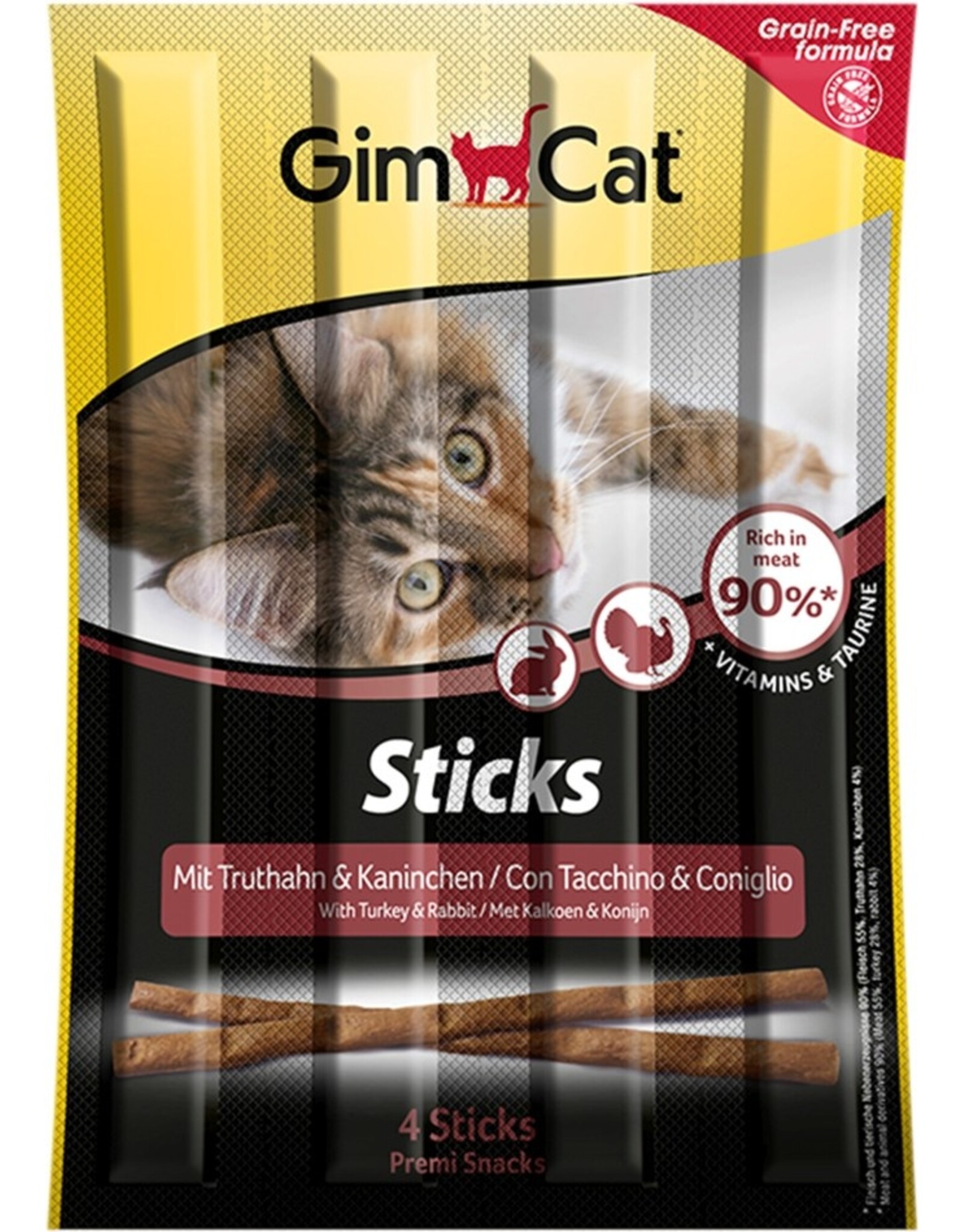 Gimpet GimCat Sticks Truthahn & Kaninchen 4St.