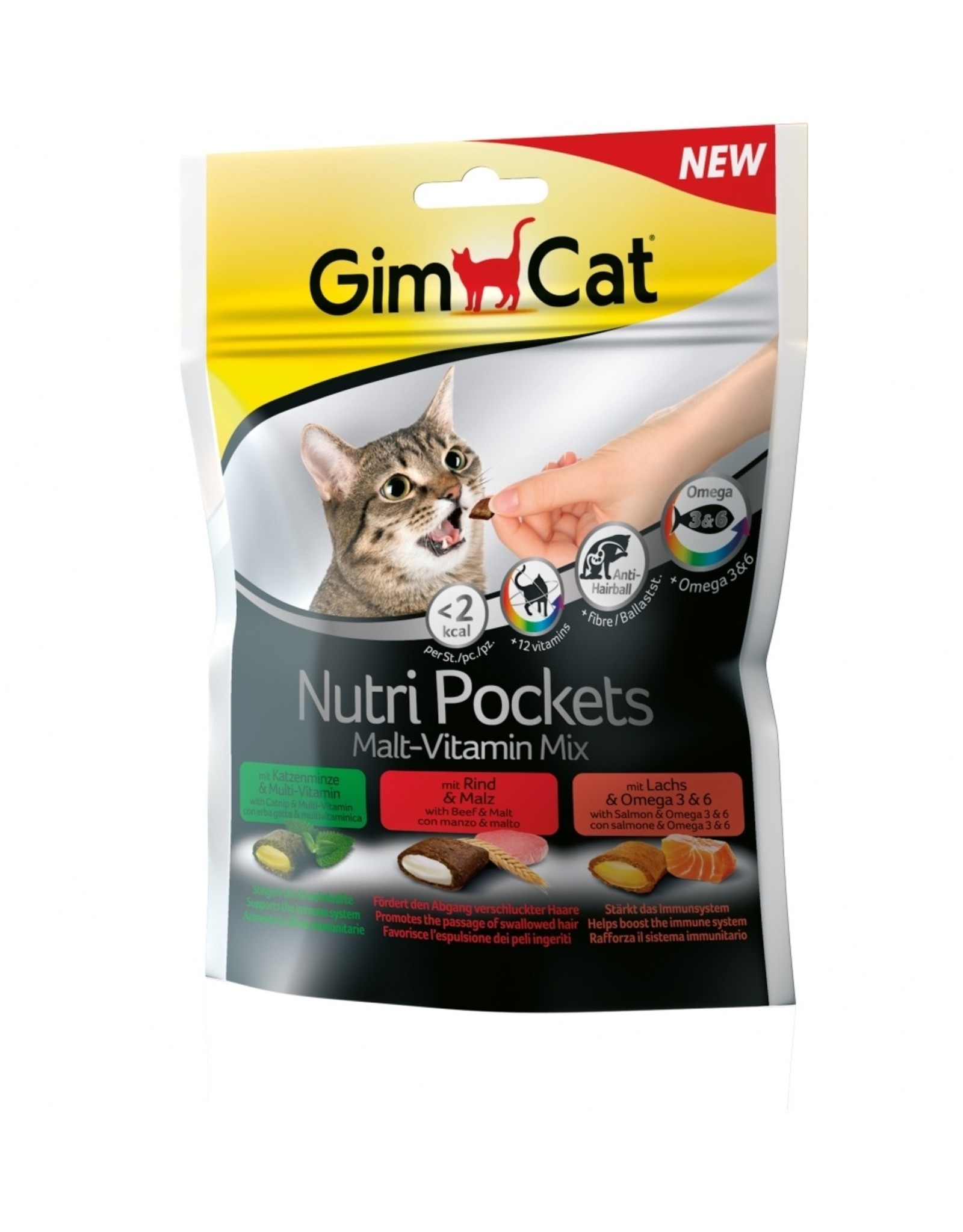 Gimpet GimCat Nutri Pocket Malt-Vitamin 10x 150g