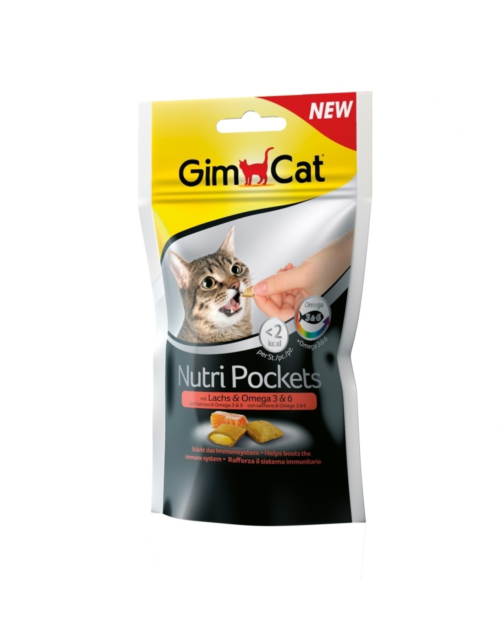 Gimpet GimCat Nutri Pocket Lachs+Omega3 12x 60g