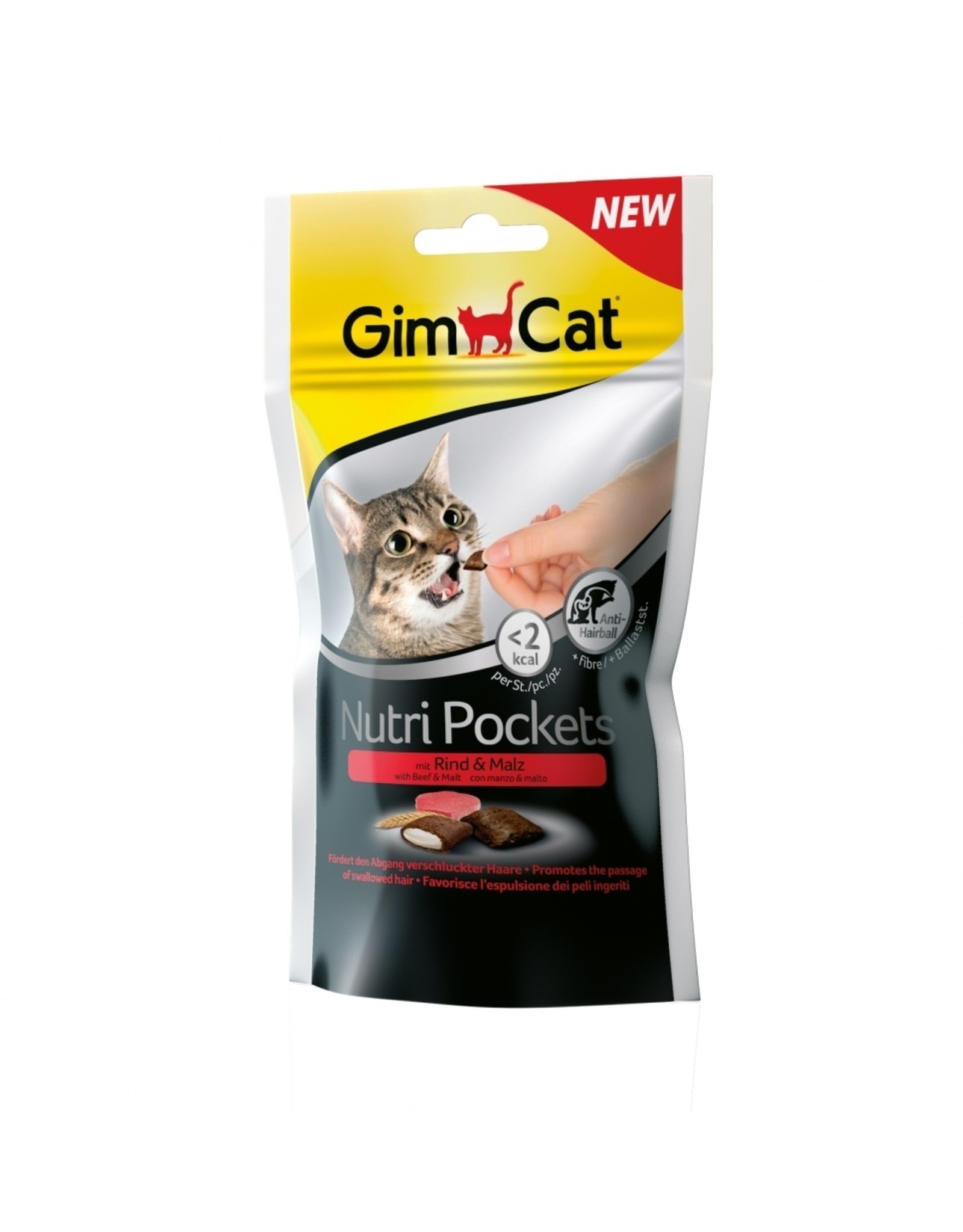 Gimpet Gim. Nutri Pocket Rind+Malz 12x 60g