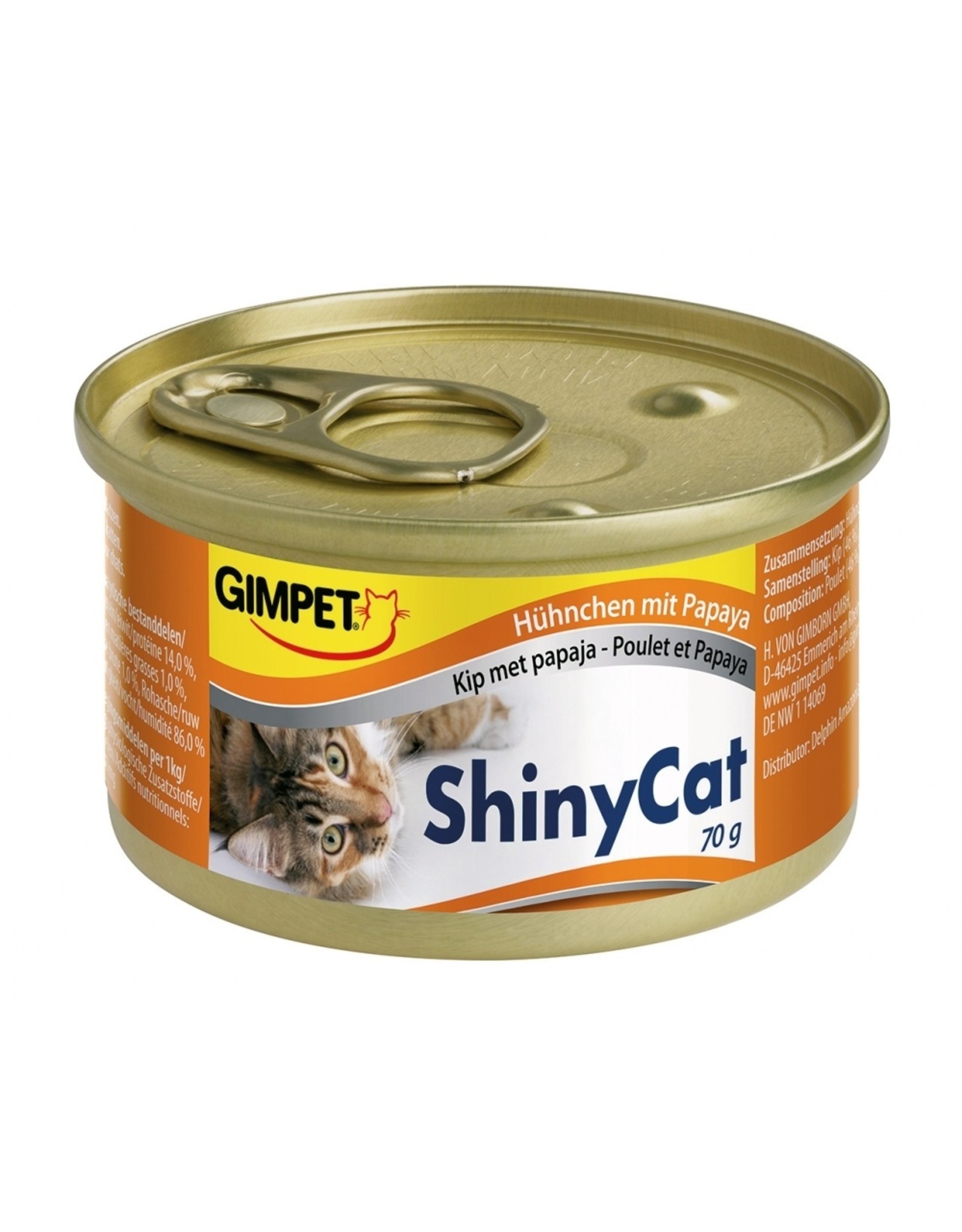 Gimpet Gimpet Shiny Cat Hühnchen & Papaya 70g Dose