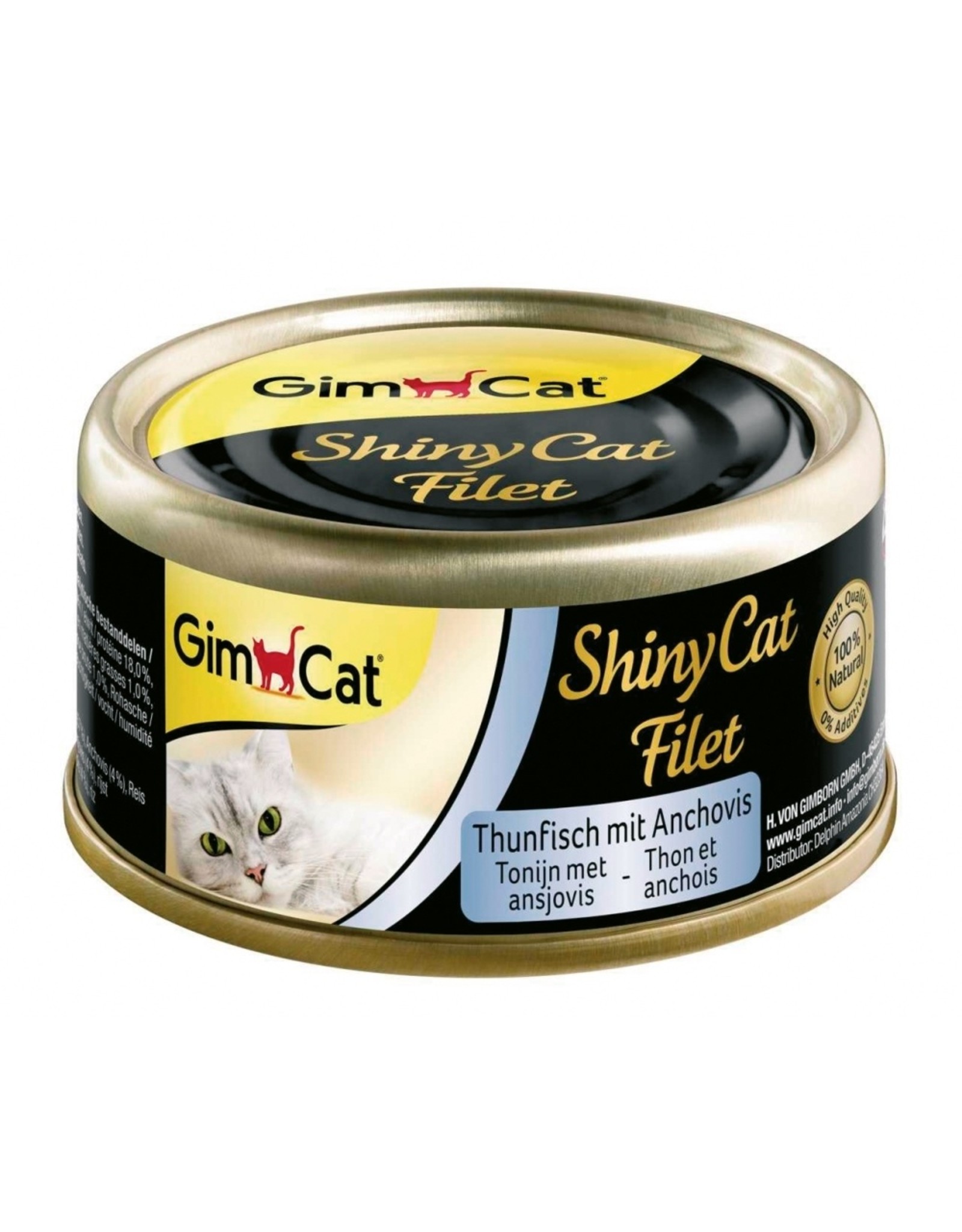 Gimpet GimCat ShinyCat Filet Thunfisch+Anchovis 24x 70g Dose