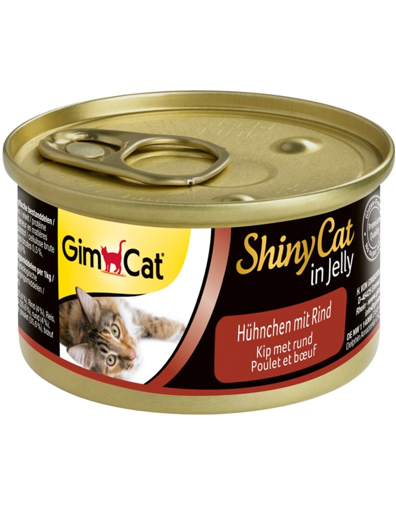 Gimpet GimCat Dose ShinyCat  Hühnchen mit Rind 24x 70g Dose