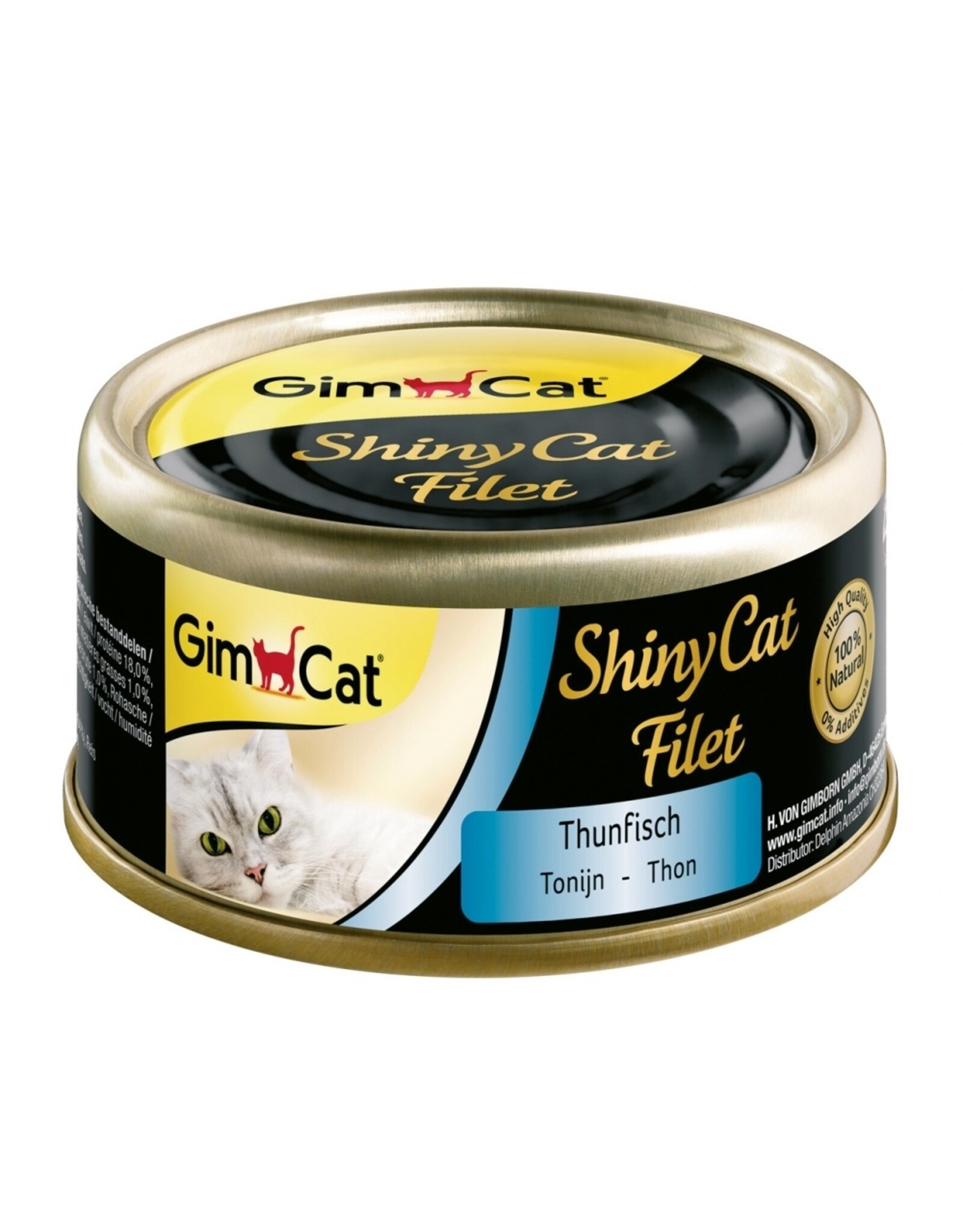 Gimpet GimCat ShinyCat Filet Thunfisch 24x 70g, Dose