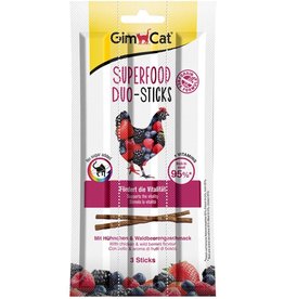 Gimpet GimCat Superfood Duo-Sticks Huhn & Beere 24x 3 Stück