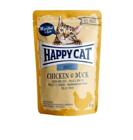 Happy Cat Happy Cat Pouches All Meat Adult Huhn & Ente 85g