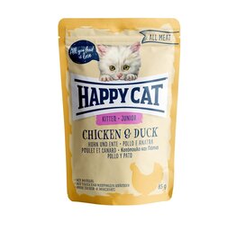 Happy Cat Happy Cat Pouches All Meat Junior Huhn & Ente 85g
