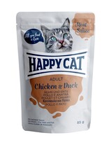 Happy Cat Happy Cat Pouches Meat in Sauce Adult Huhn & Ente 85g