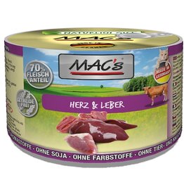 Mac´s Macs Cat Herz & Leber 200g Dose