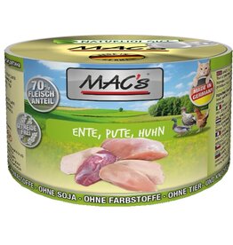 Mac´s Macs Cat Ente, Pute & Huhn 200g Dose