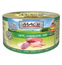 Mac´s Macs Cat Ente, Kaninchen & Rind 200g Dose