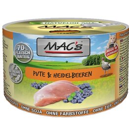 Mac´s Macs Cat Pute & Heidebeere 200g Dose
