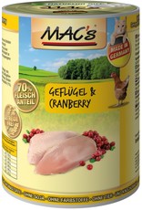 Mac´s Macs Cat Geflügel & Cranberry 400g Dose