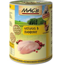 Mac´s Macs Cat Geflügel & Cranberry 400g Dose