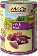 Mac´s Macs Cat Herz & Leber 400g Dose