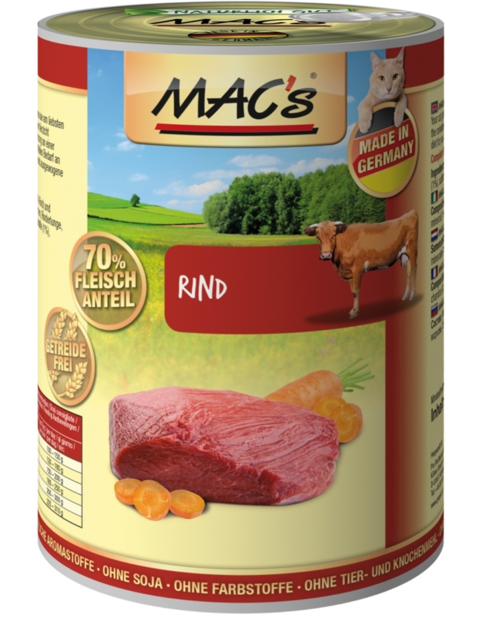 Mac´s Macs Cat Rindfleisch 400g Dose