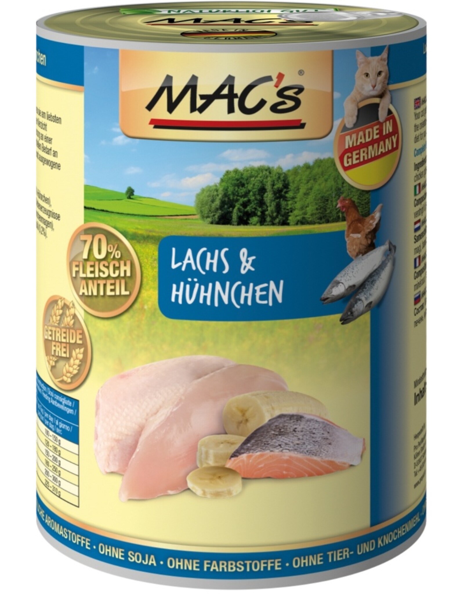 Mac´s Macs Cat Lachs & Hühnchen 400g Dose