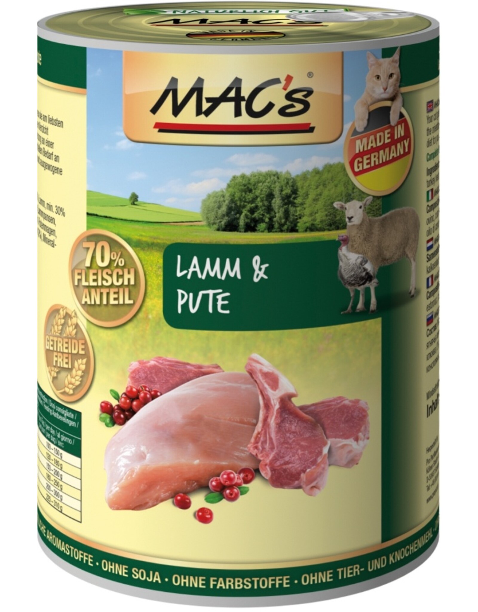 Mac´s Macs Cat Lamm & Pute 400g Dose