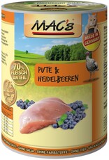 Mac´s Macs Cat Pute & Heidelbeere 400g Dose