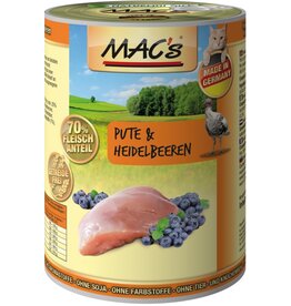 Mac´s Macs Cat Pute & Heidelbeere 400g Dose