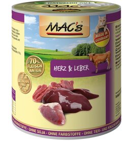 Mac´s Macs Cat Herz & Leber 800g Dose