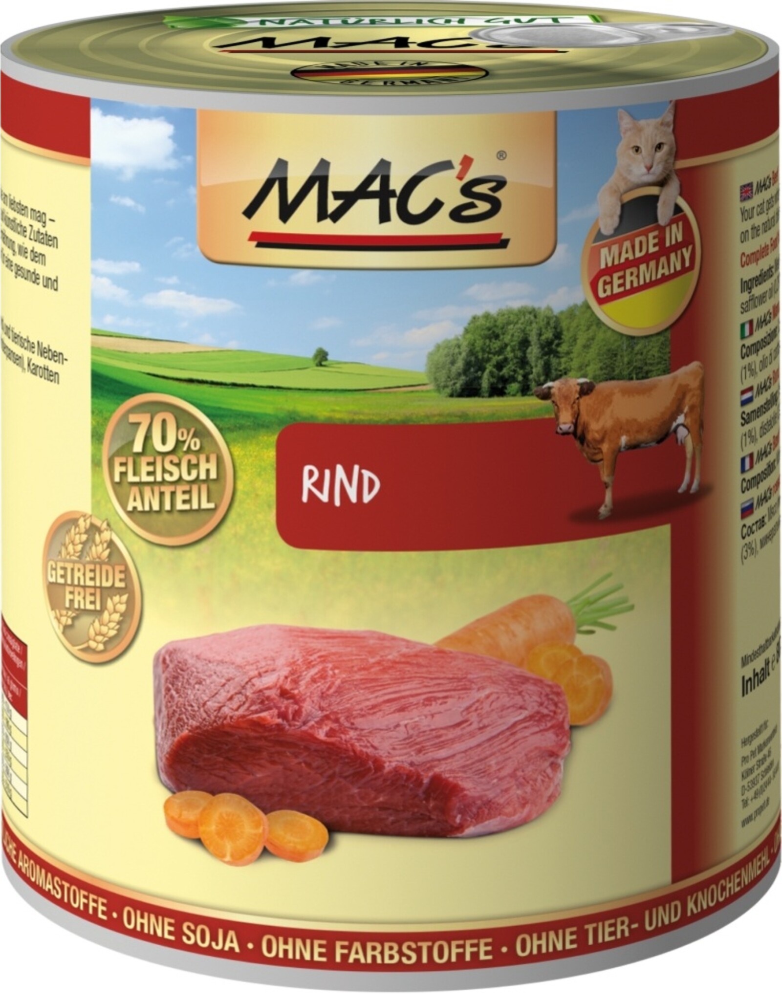 Mac´s Macs Cat Rind 800g Dose
