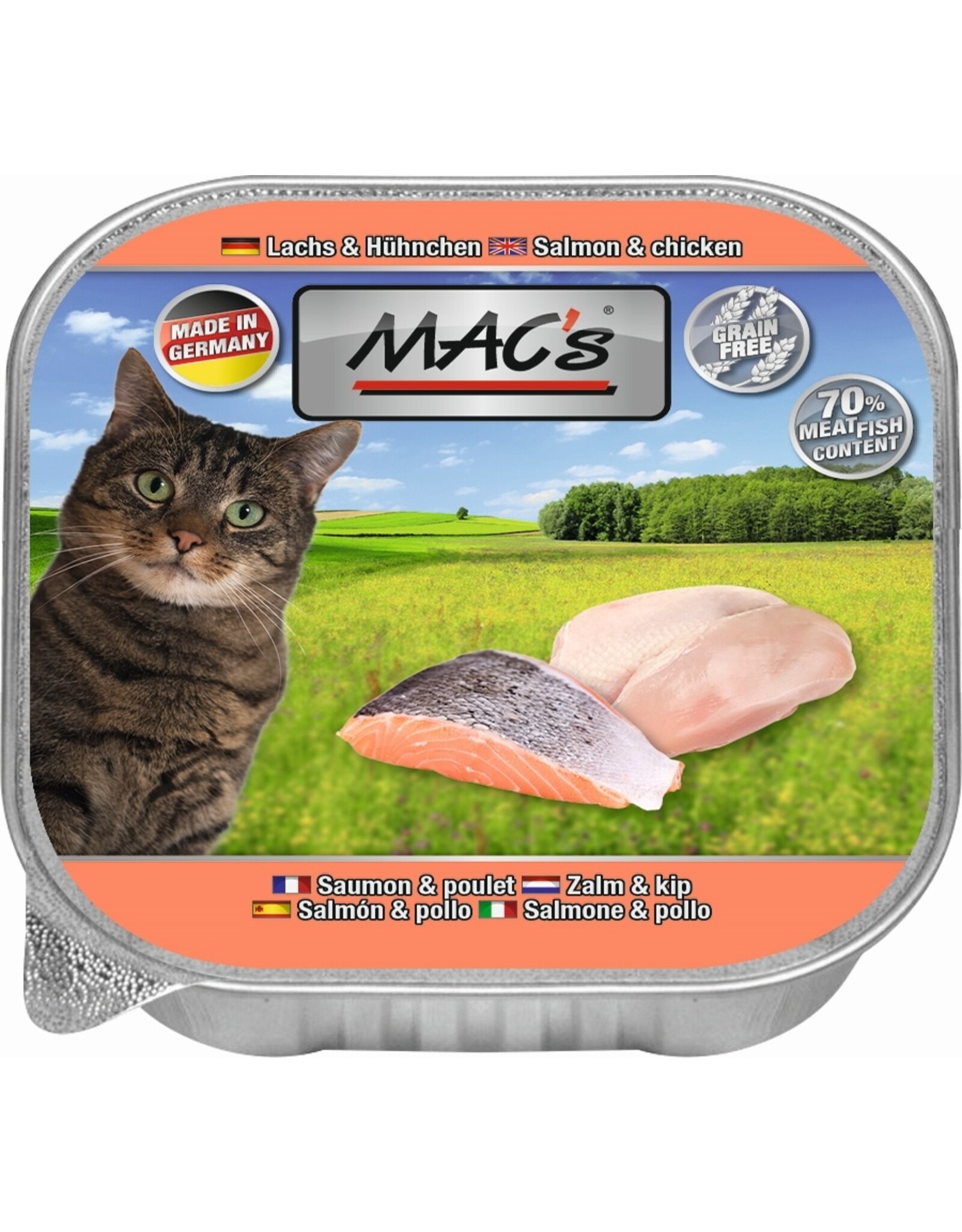Mac´s Macs Cat Lachs + Hühnchen 85gS