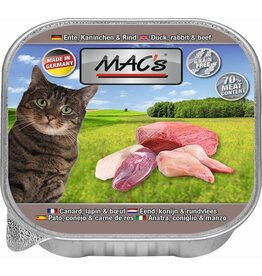 Mac´s Macs Cat Ente-Kann.+Rind  85gS