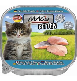 Mac´s Macs Cat Kitten Puze, Huhn, Lachs 16x 85g
