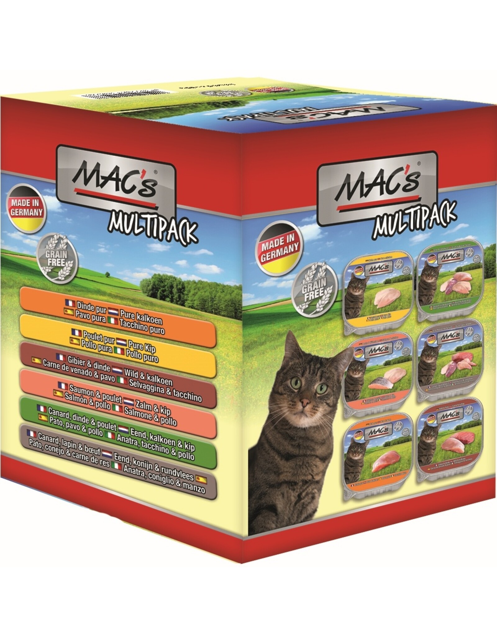 Mac´s Macs Cat Multipack Getreidefrei  24x 85g