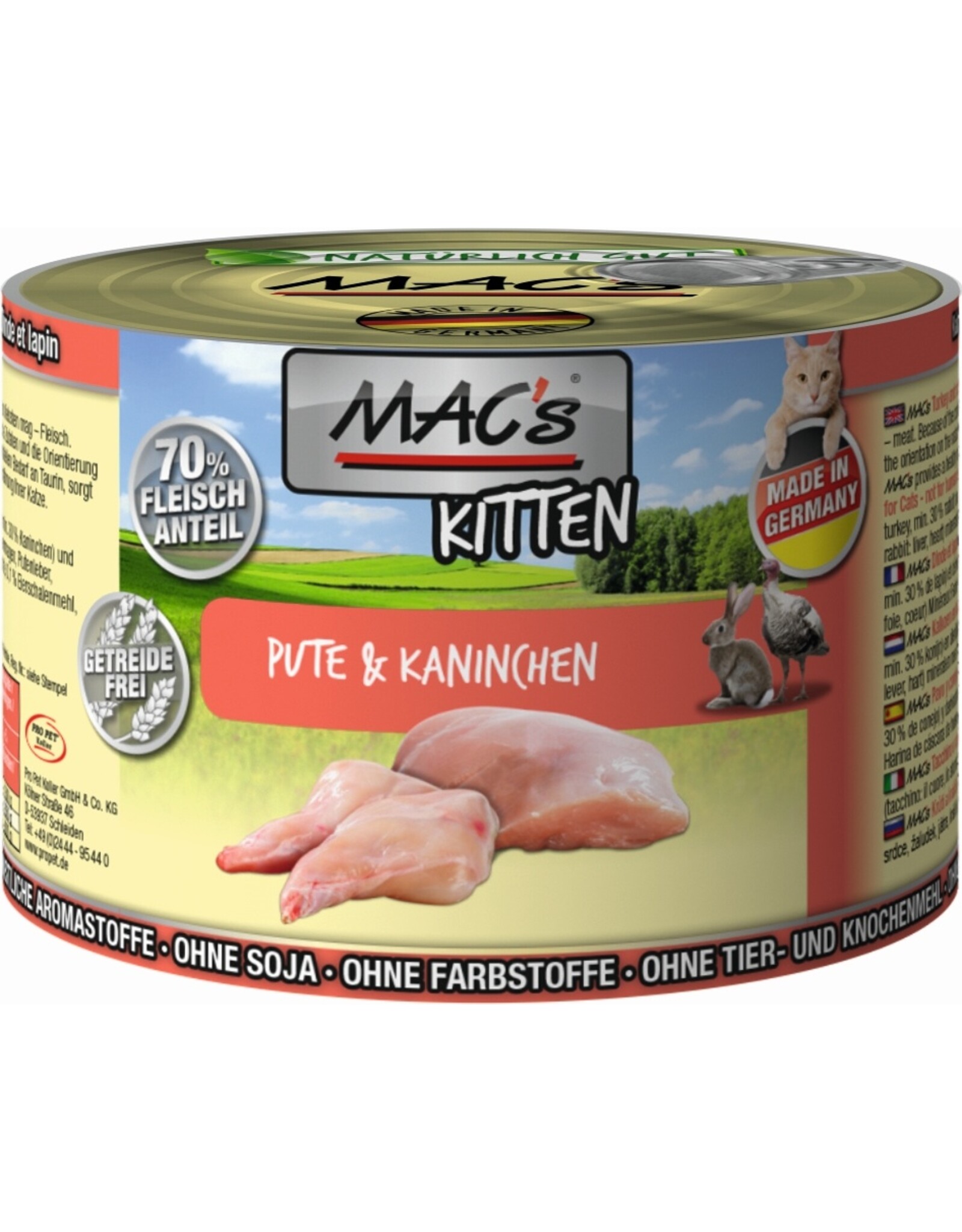Mac´s Macs Kitten Pute+Kaninchen 200g