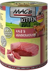 Mac´s Macs Kitten Kalb+Hühnherzen 400g