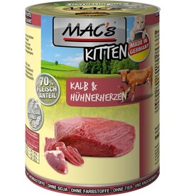Mac´s Macs Kitten Kalb+Hühnherzen 400g
