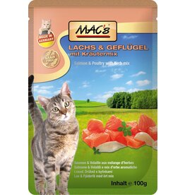Mac´s Macs Cat Lachs & Preiselberren 100g Frischebeutel