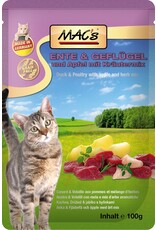 Mac´s Macs Cat Ente & Apfel 100g Frischebeutel